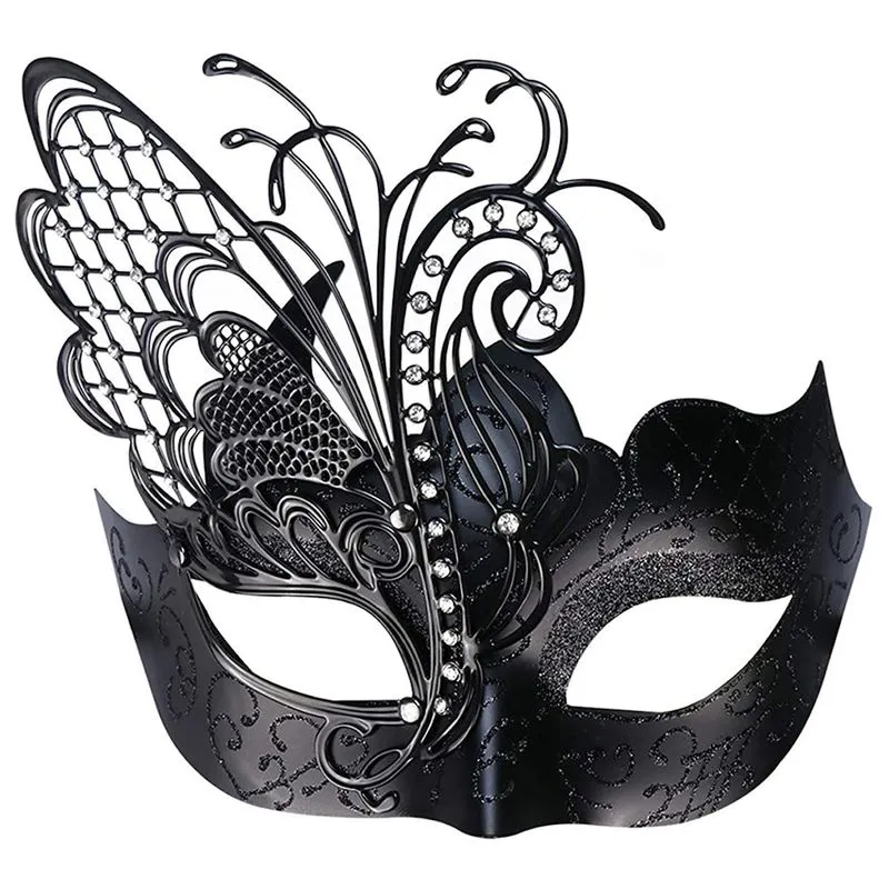 Máscara De Cosplay Metais, Ferro Forjado, Borboleta, Máscara De Halloween