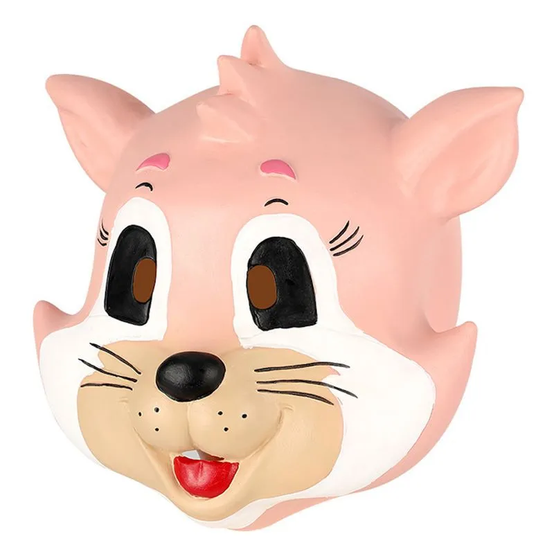 Máscara De Cosplay Para Gatos, Halloween, Carnaval, Páscoa, Látex, Tamanho Único