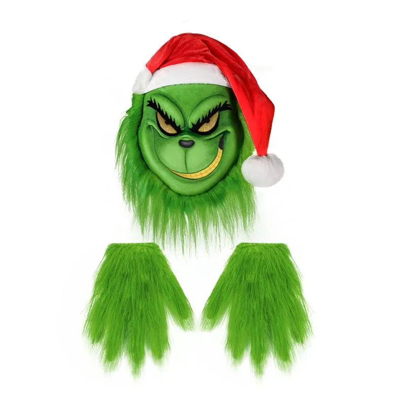 Máscara De Cosplay Grinch Halloween Carnival Easter Latex