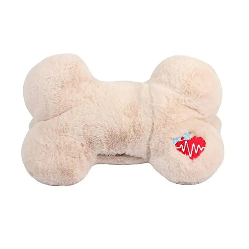 Almofada De Pelúcia Toy Doll Puppy Heartbeat Confortável De 19 Cm
