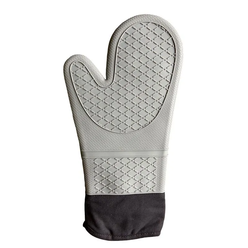 Luva Térmica De Silicone 37cmx 17cm Com Forro Tecido Sortida