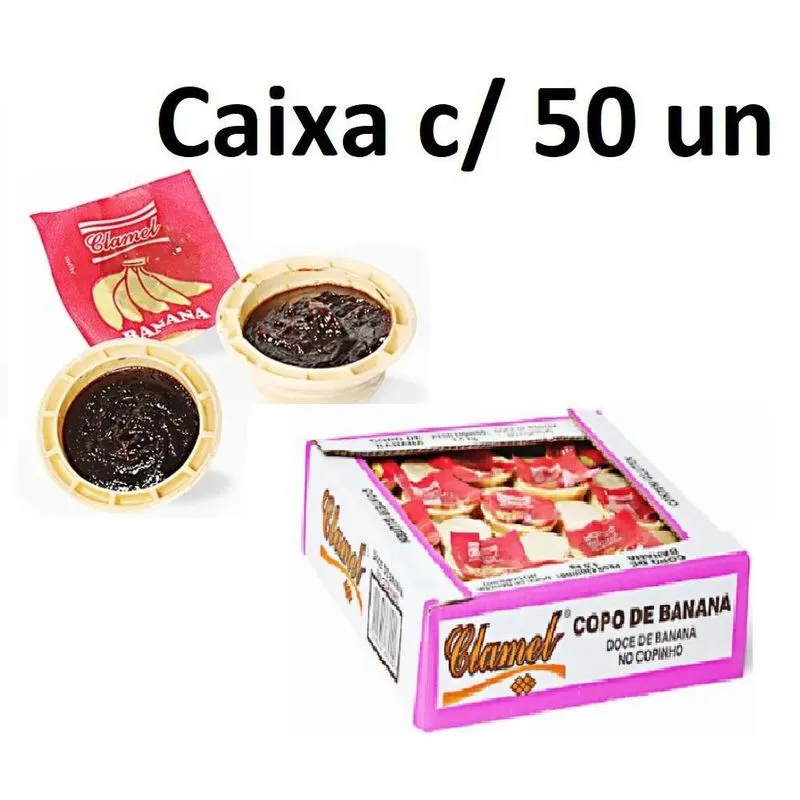 Cosme Damião Caixa Com 50 Doces Copo De Banana 1,5kg