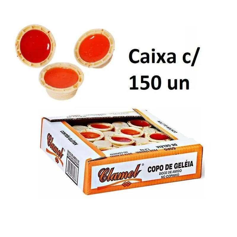 Caixa Com 150 Doces Copinho De Geléia De Frutas Cosme Damião