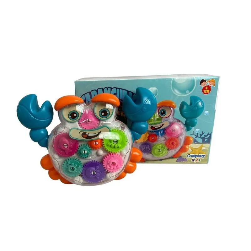 Brinquedo Caranguejo Infantil Com Som E Luz Bate E Volta