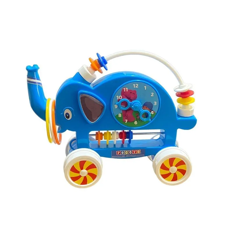 Brinquedo Para Bebê Elefantinho Desenho Menino De Azul
