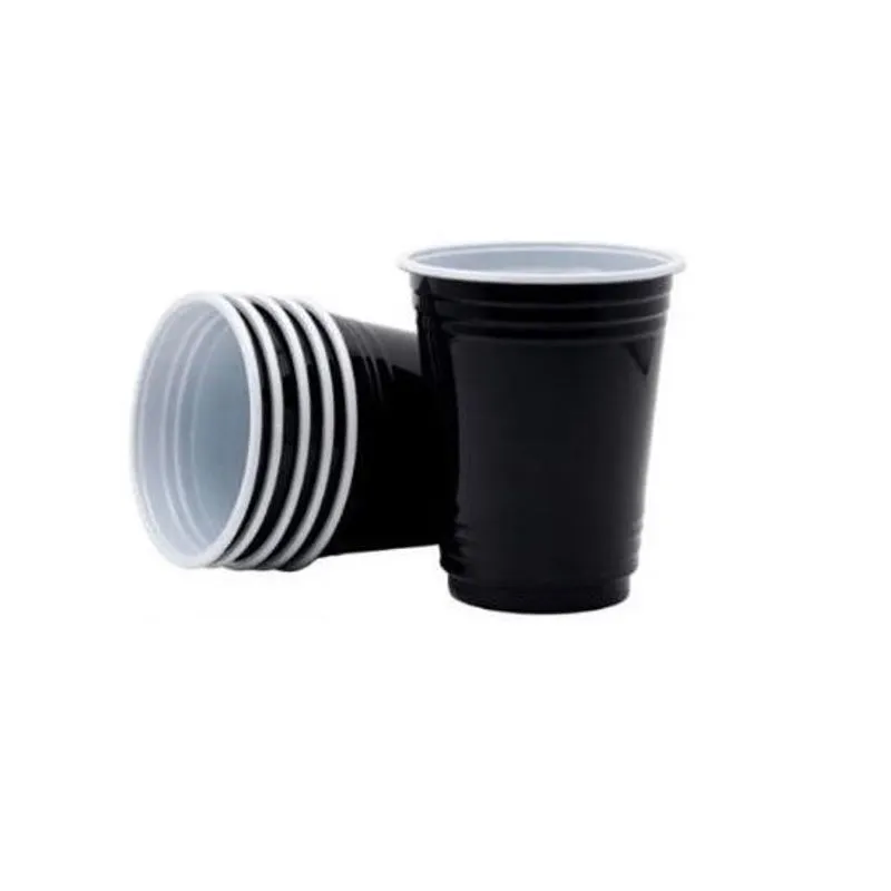 Copo Americano Descartável Shot Tequila 30Ml Com 40Un Preto
