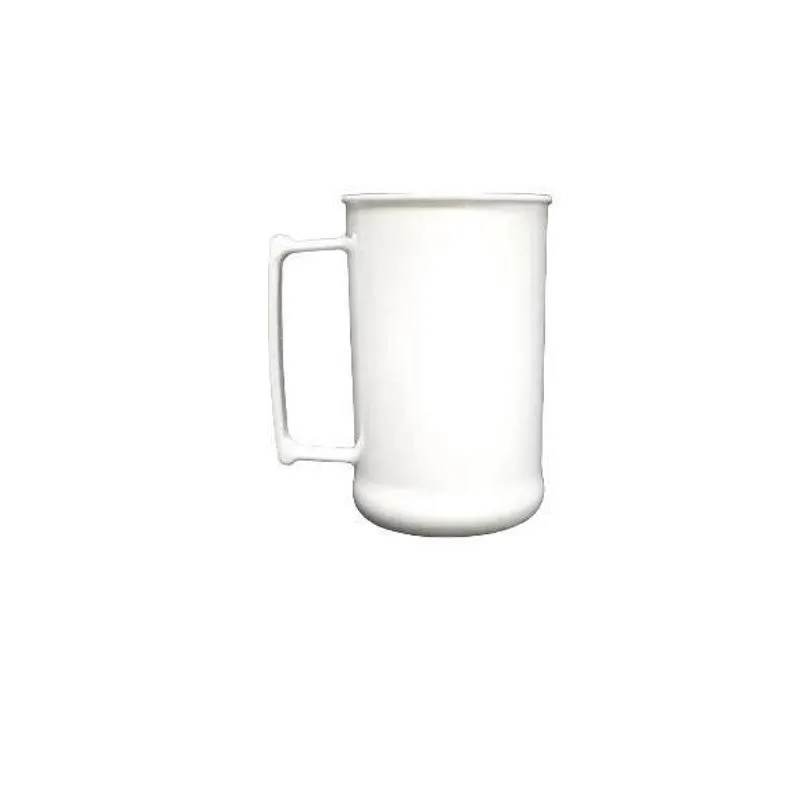 Kit 10 Canecas De Acrílico Branca 300Ml Sem Personalização