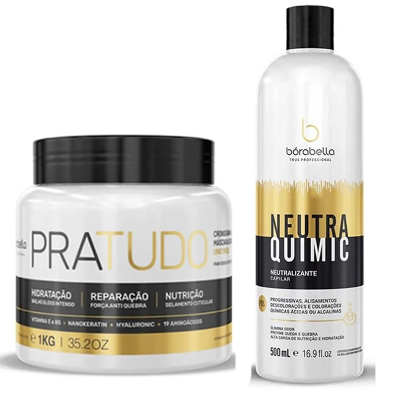 Kit Mascara Pratudo 1kg e Neutraquimic 500ml Borabella
