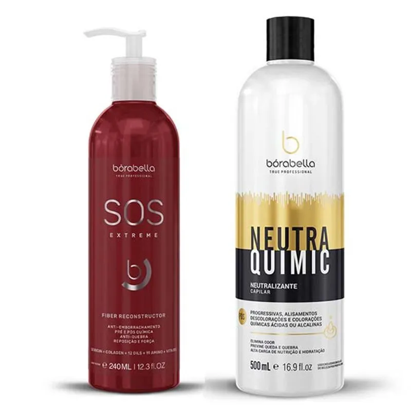 Kit sos Extreme e Neutralizante Neutraquimic Borabella 500ml