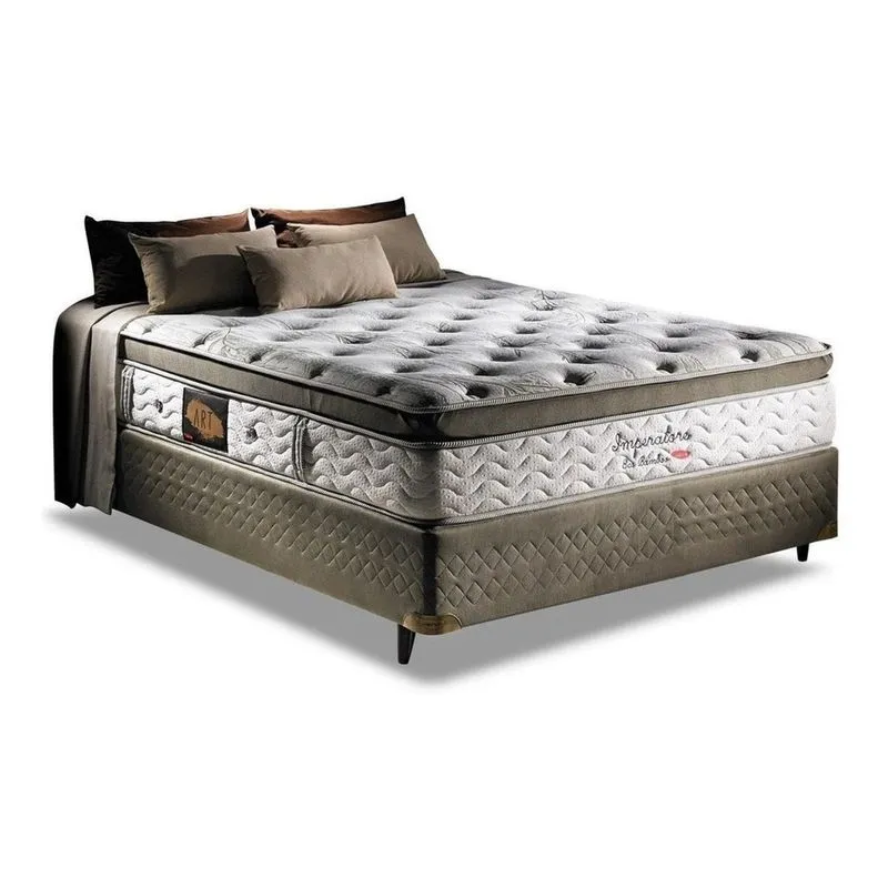 Cama box Herval imperatore eco bamboo Casal de 188cmx138cm