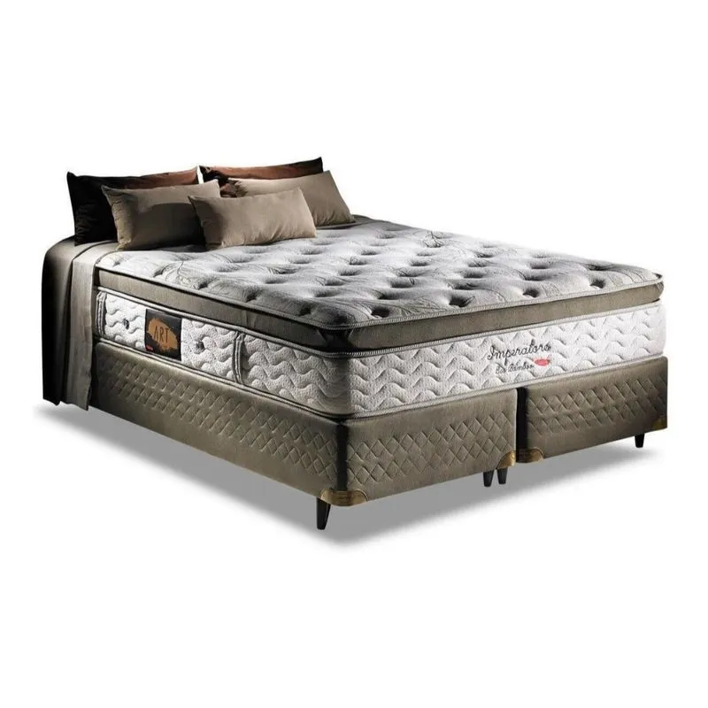 Cama box Herval imperatore eco bamboo Queen de 198cmx158cm
