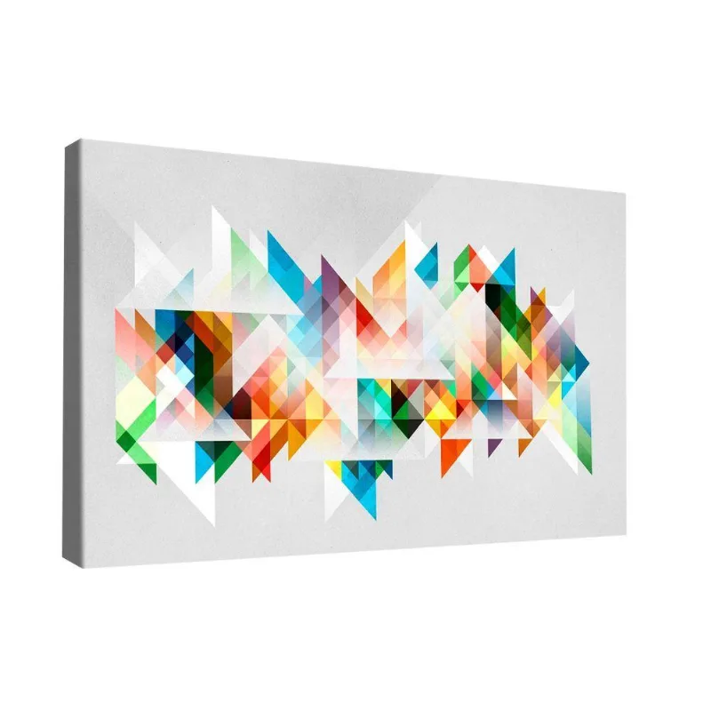 Quadro Geométrico Multicolorido Br Artes Pequeno 60x40
