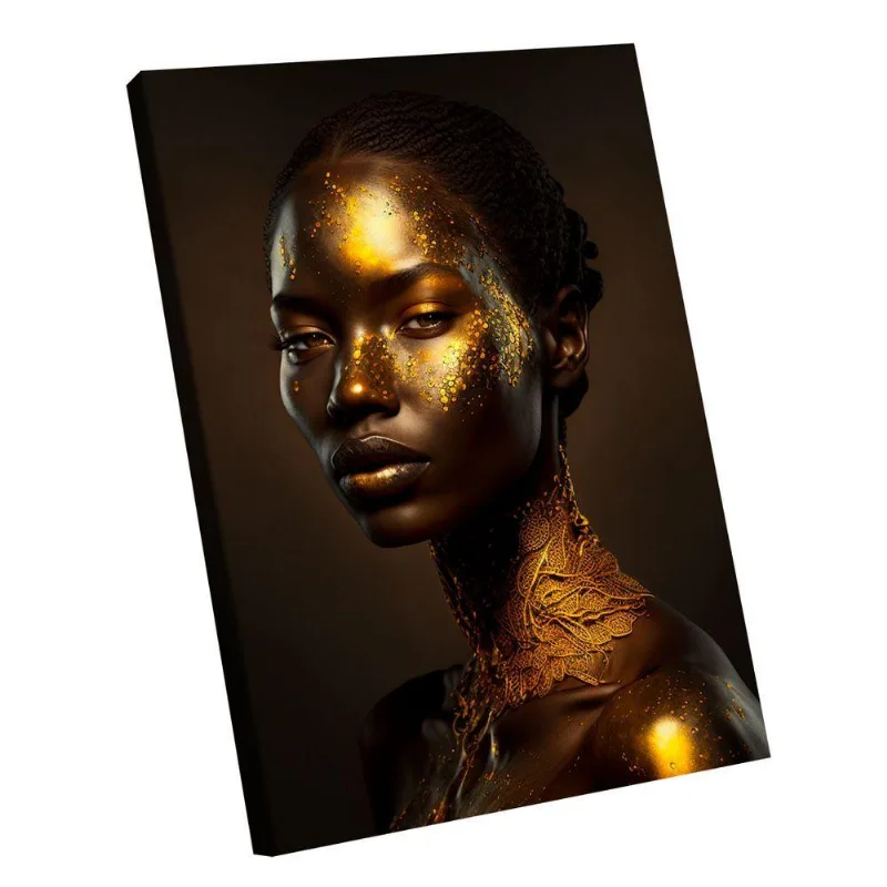 Quadro Golden Black Woman -- Br Artes