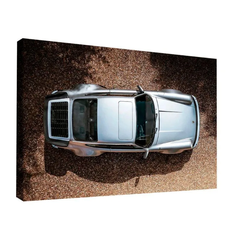 Quadro Porsche 911 Prata Br Artes