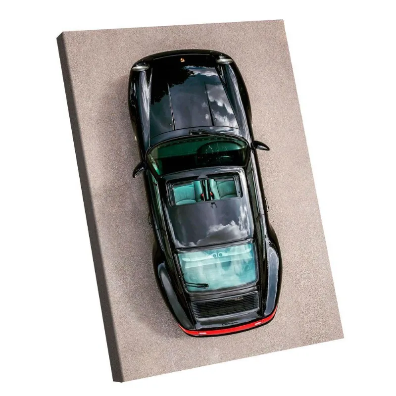 Quadro Porsche 911 Preto Br Artes
