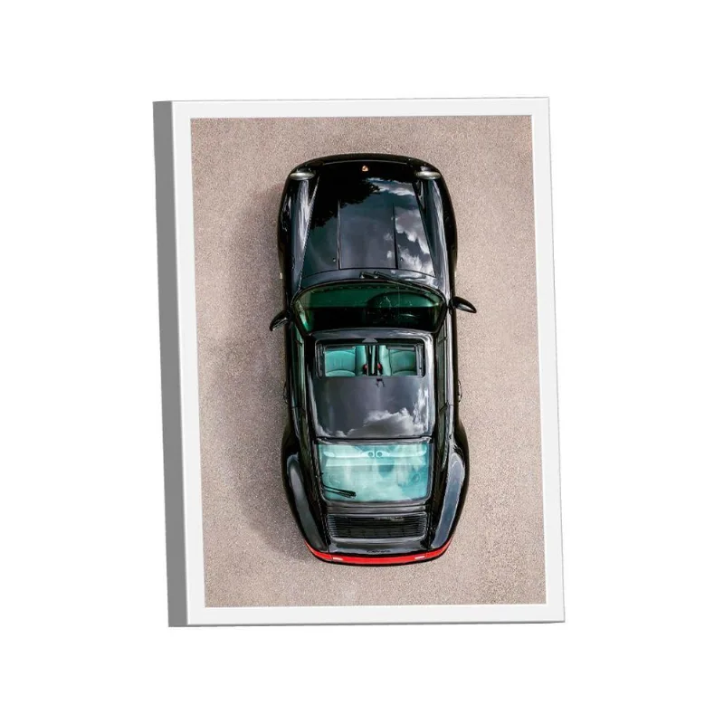Quadro Porsche 911 Preto Br Artes