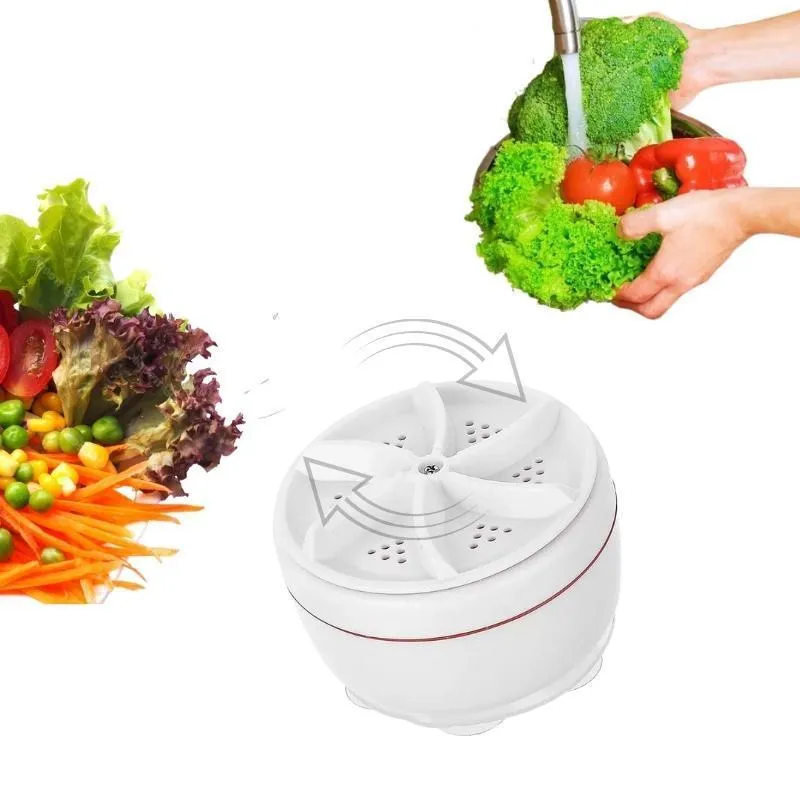 Mini Maquina Lava Roupas Frutas Legumes Portátil Usb