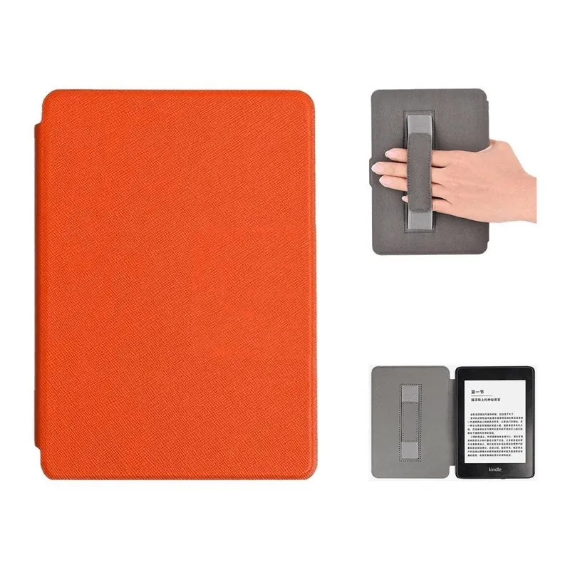 Capa Couro Sintético Com Alça Para Kindle Básico + Película