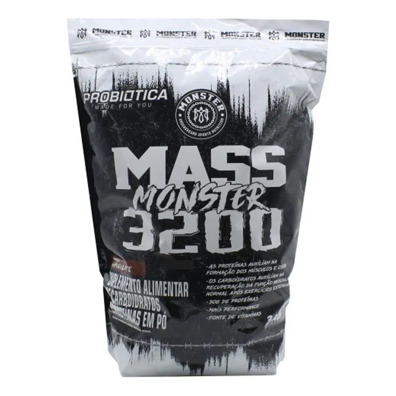 Massa 3200 Hipercalorico Maior Concentraçao Vitaminas 3Kg