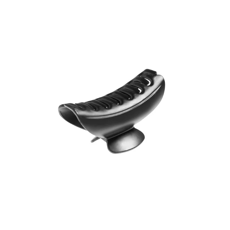 Hebilla Wav Caracoles y Perlas x 4 un Broche Grande Wav Semicircular Negro