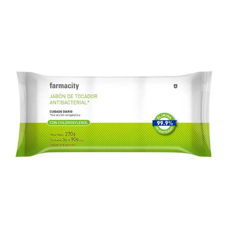 Jabón en Barra Farmacity Antibacterial x 3 un x 90 g c/u