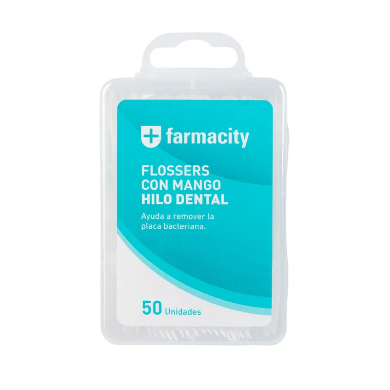 Hilo Dental con Mango Farmacity Caja Plástica x 50 un