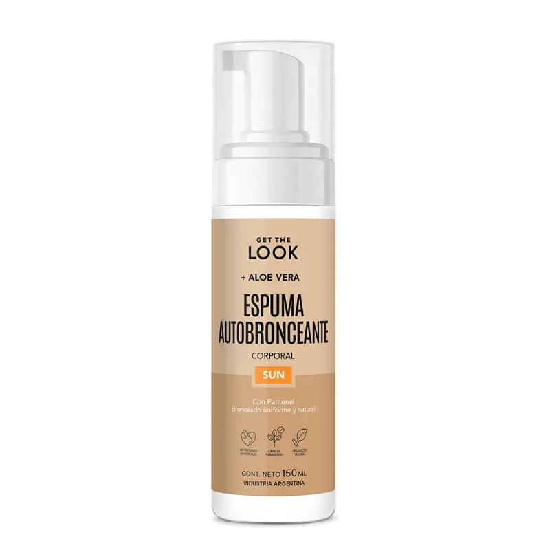 Espuma Autobronceante Get The Look Sun Glow x 150 ml