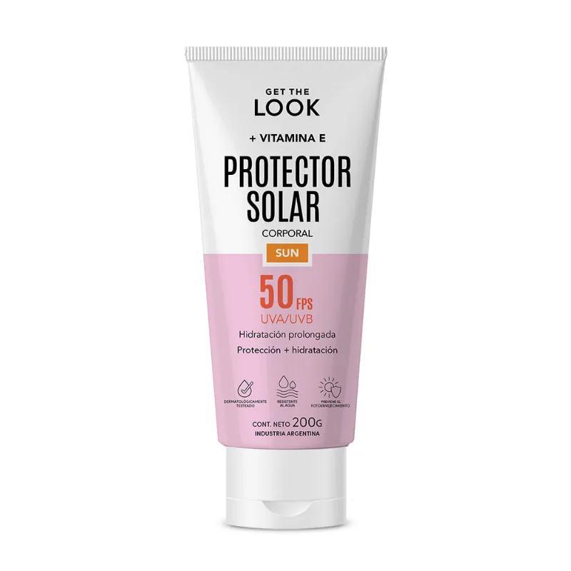 Protector Solar Get The Look Sun Humectación Fps 50 x 200 ml