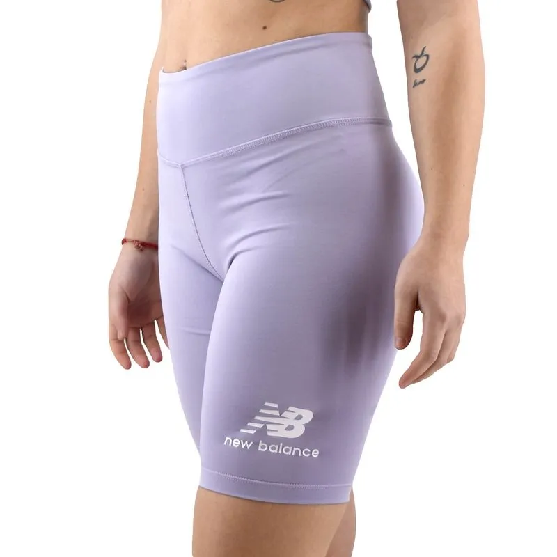 Calza New Balance Biker Essentials Stacked Fitted Talle: S - Color: Lila