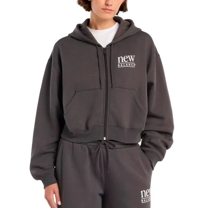 Campera New Balance Reimagined Fleece Talle: L - Color: Gris