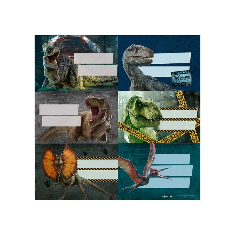 Etiquetas Jurassic World