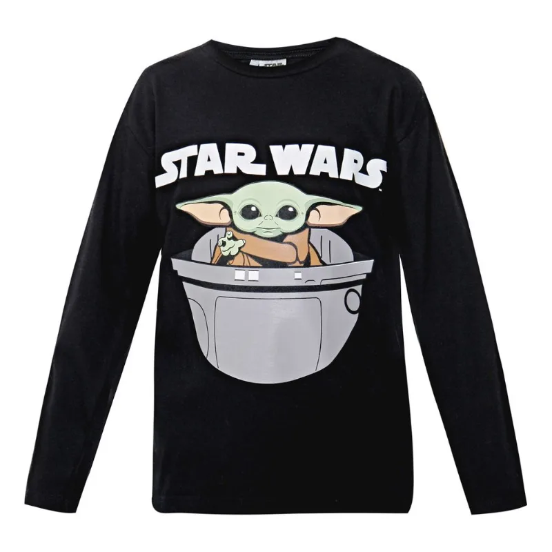 Remera jersey estampada Star Wars talle 6 negro