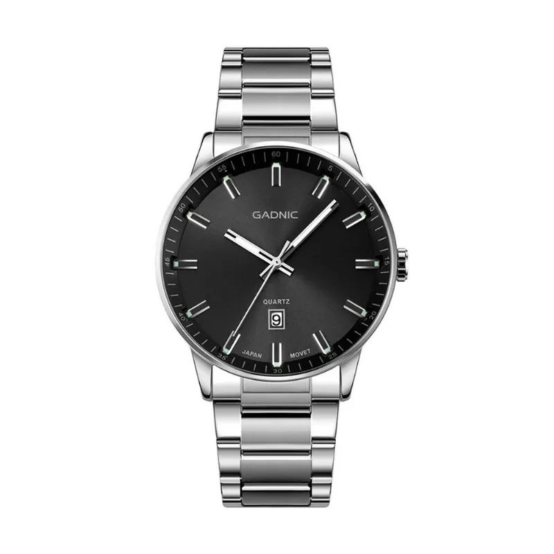 Reloj Analógico Gadnic RELF6RELF7 Pulsera Malla Correa Acero Inoxidable (Plateado)