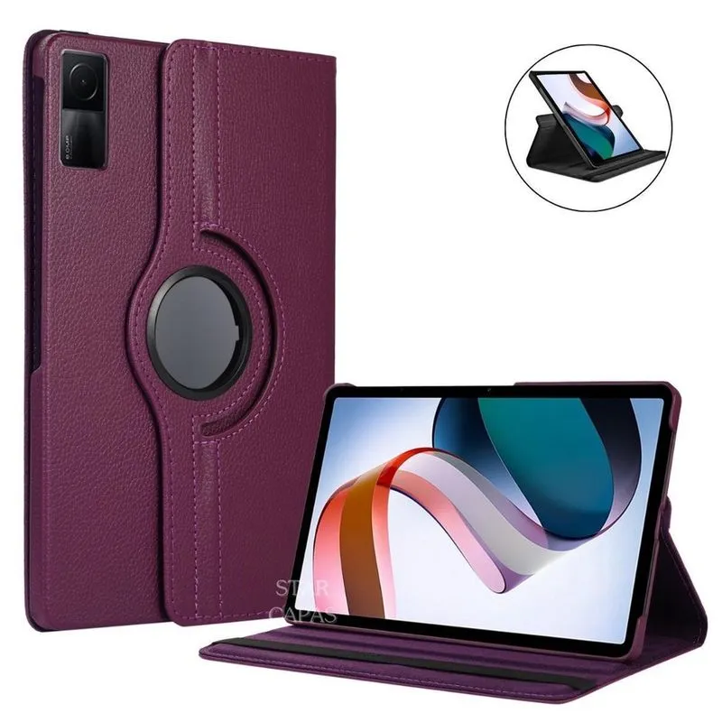 Capa Couro Sintético Giratoria 360 Tablet Xiaomi Redmi Pad