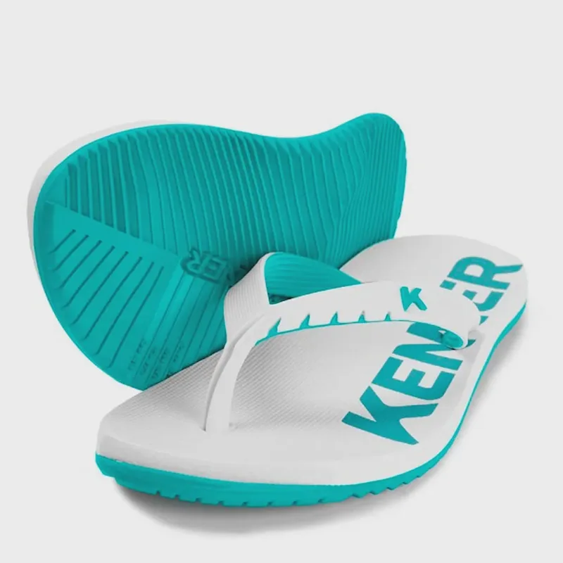 Chinelo Masculino Kenner Red - Branco/Verde Esmeralda