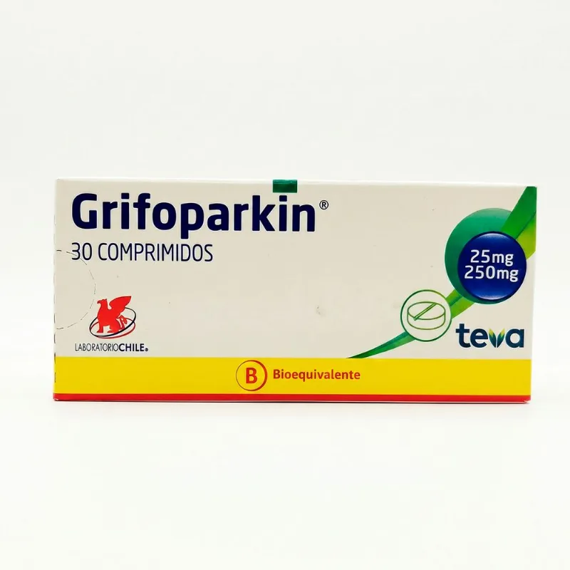 Grifoparkin Levodopa 250 mg/carbidopa 25 mg 30 Comprimidos