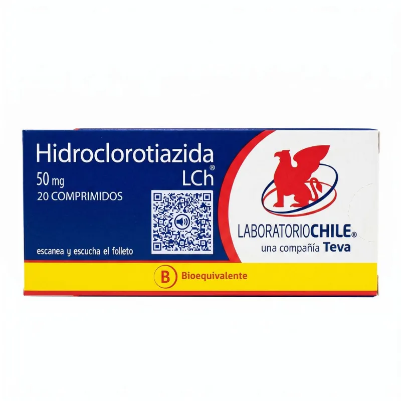 Hidroclorotiazida de 50 mg 20 Comprimidos