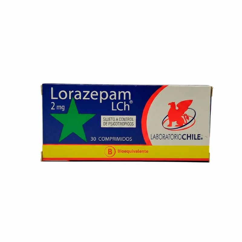 Lorazepam de 2 mg 30 Comprimidos
