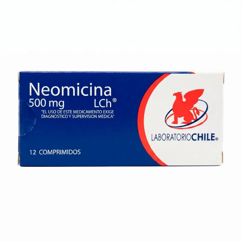 Neomicina de 500 mg 12 Comprimidos