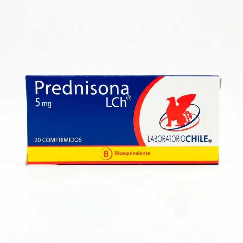 Prednisona de 5 mg 20 Comprimidos