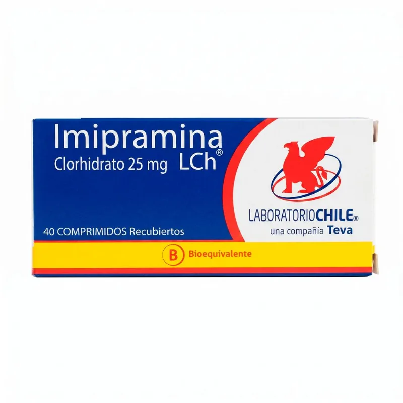 Imipramina de 25 mg 40 Comprimidos Recubiertos