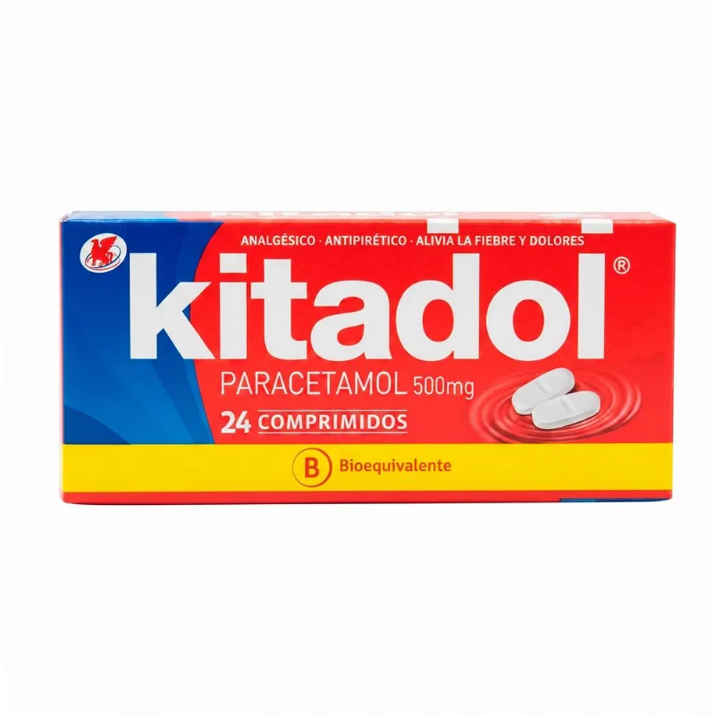 Kitadol Paracetamol 500 mg 24 Comprimidos