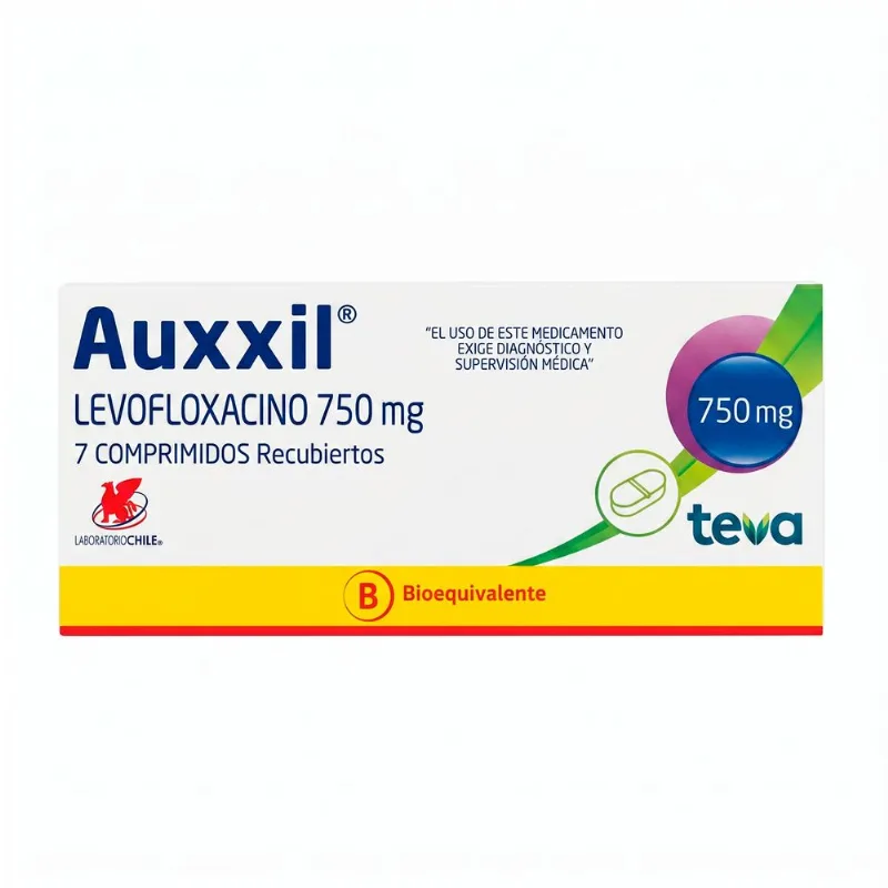 Auxxil Levofloxacino 750 mg 7 Comprimidos Recubiertos