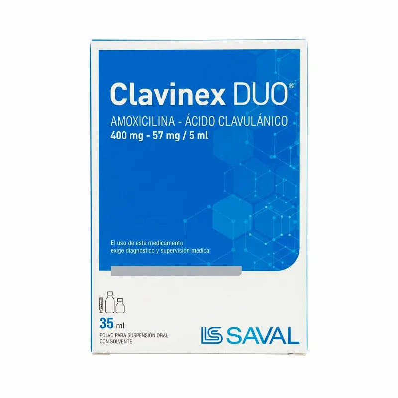 Clavinex Duo Amoxicilina Suspensión 35 ml