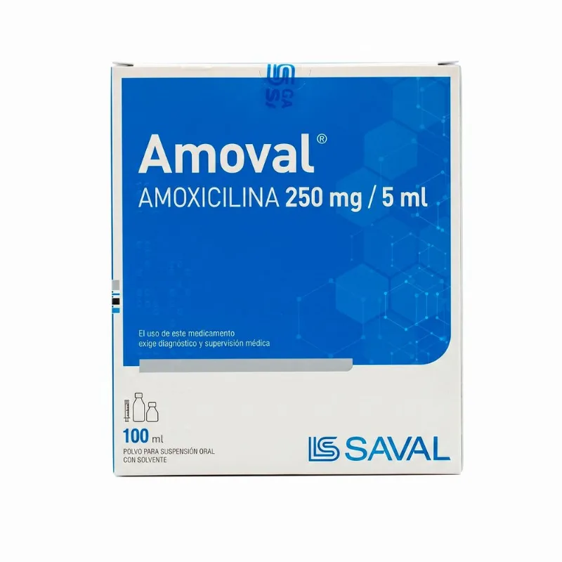 Amoval Amoxicilina 250 mg/5 ml 100 ml
