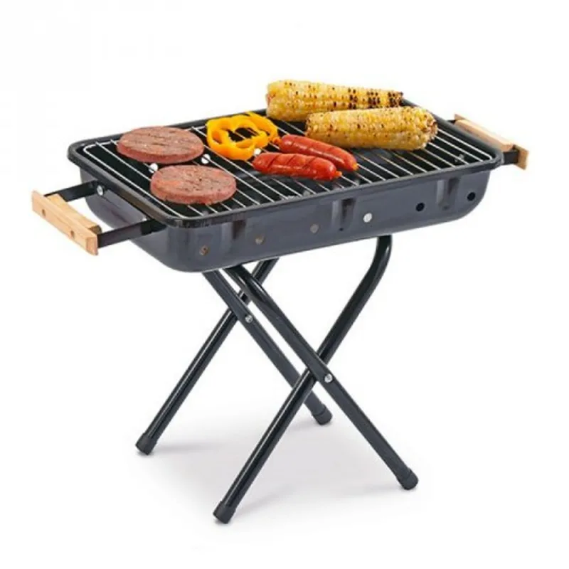 Asador a Carbón Plegable Rectangular BeefMaker de 50x30cm