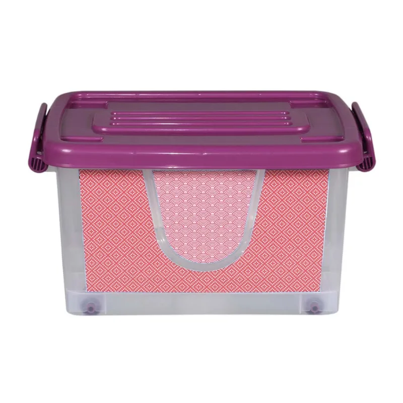 Caja Org Ruedas 13lt Diseno 38,5x28,5x20,5cm