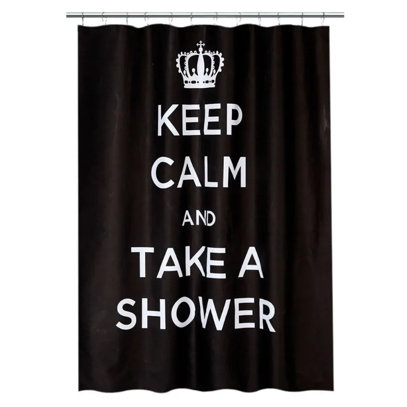 Cortina baño Shower 180x180cm negro Cotidiana
