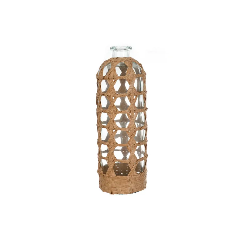 Botella Rattan Vidrio Jungle