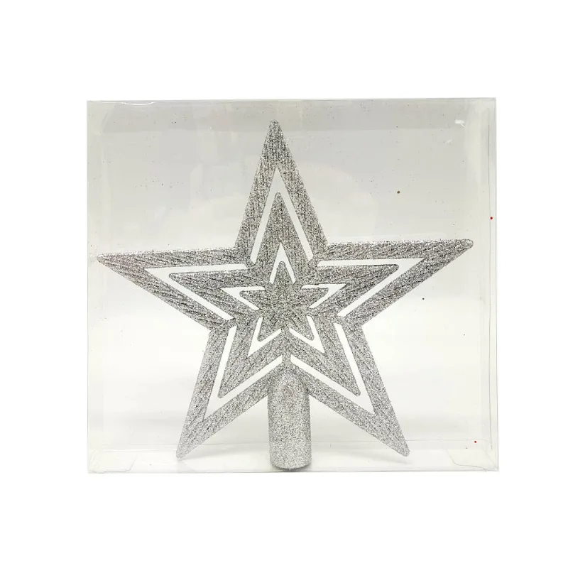 Punta Arbol Estrella Glit 20cm 3c - Krea